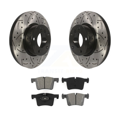 Kit de plaquettes semi-métalliques de Rotor de frein de fente de forage avant pour BMW 328i xDrive 330i 320