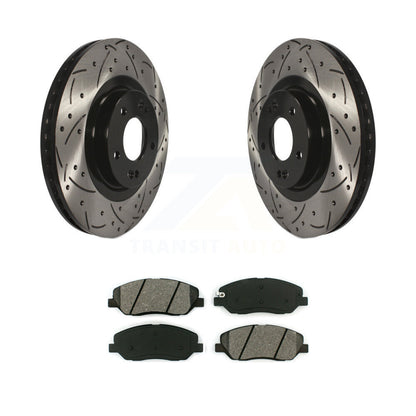 Rotors de frein à fente avant, Kit de plaquettes semi-métalliques pour Hyundai Santa Fe XL 3.3