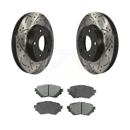 Kit de plaquettes semi-métalliques de Rotor de frein à fente percée avant, pour Mazda 3 Spor 2014 – 2018