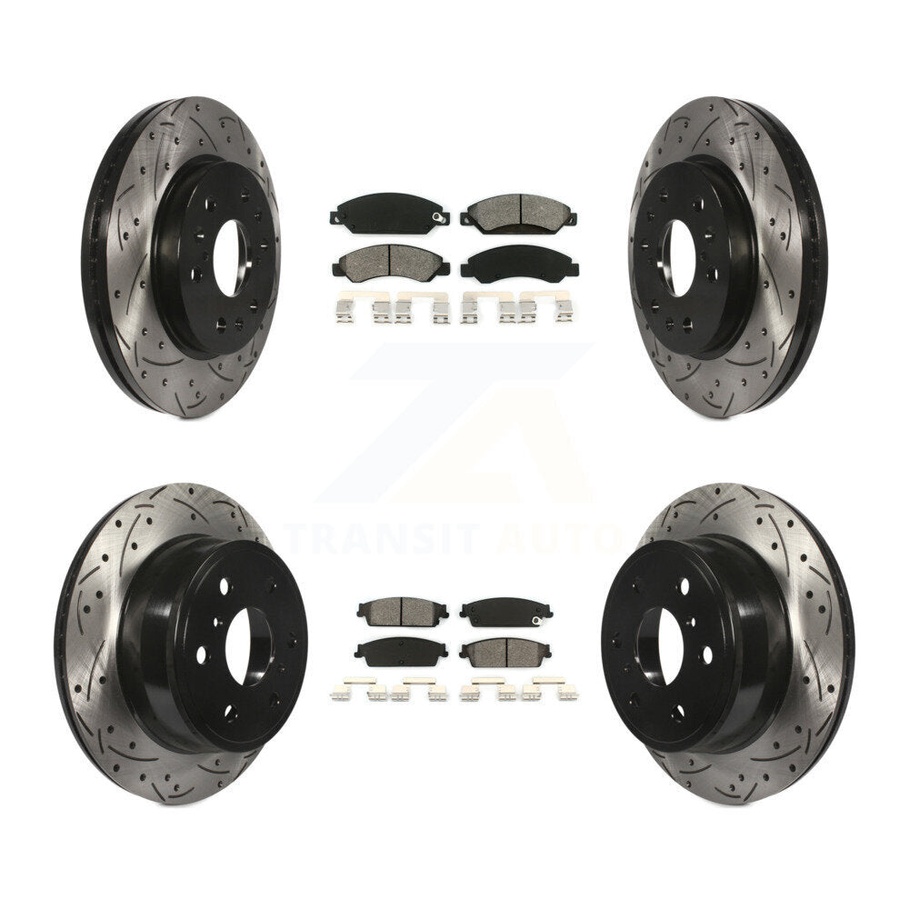 Kit de plaquettes de frein semi-métalliques pour Rotors de frein avant et arrière, pour Chevrolet Avalanch