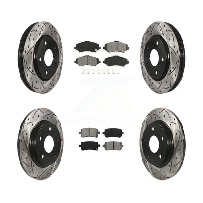 Kit de plaquettes de frein semi-métalliques pour rotors de frein avant et arrière, pour Dodge Grand Carava