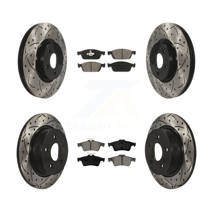 Kit de plaquettes de frein semi-métalliques pour rotors de frein avant et arrière, pour Ford Escape Transi