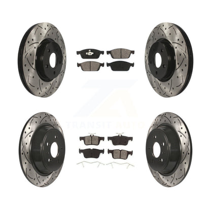 Kit de plaquettes de frein semi-métalliques pour rotors de frein avant et arrière, pour Ford Escape Lincol