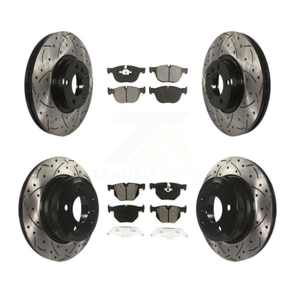 Kit de plaquettes semi-métalliques pour rotors de frein à disque, fente de perçage avant et arrière, pour BMW X5 X