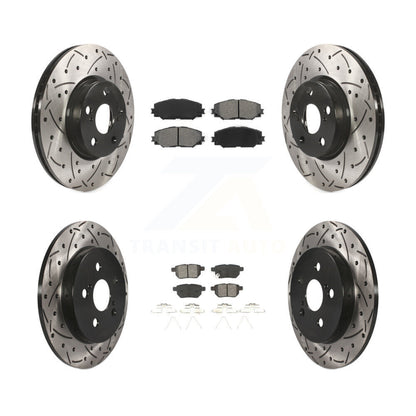 Kit de plaquettes de frein semi-métalliques pour rotors de frein avant et arrière, pour Toyota Corolla Vib