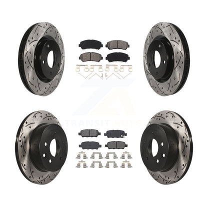 Kit de plaquettes de frein semi-métalliques pour rotors de frein avant et arrière, pour Nissan Rogue Selec