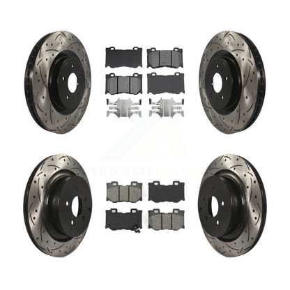 Kit de plaquettes semi-métalliques de Rotor de frein à disque à fente avant et arrière pour INFINITI FX5