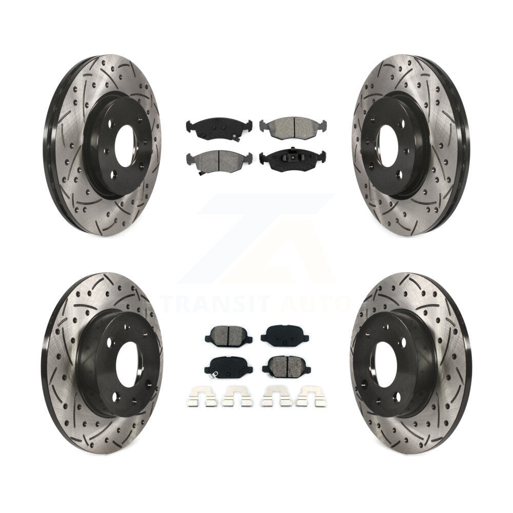 Kit de plaquettes semi-métalliques pour Rotor de frein à disque, fente de perçage avant et arrière, pour Fiat 50
