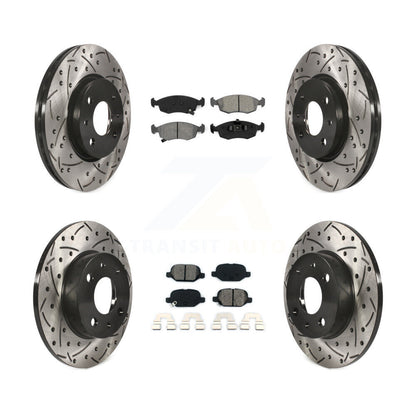 Kit de plaquettes semi-métalliques pour Rotor de frein à disque, fente de perçage avant et arrière, pour Fiat 50