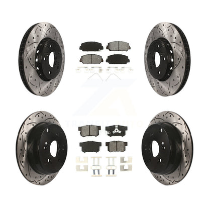 Kit de plaquettes de frein semi-métalliques pour rotors de frein avant et arrière, pour Acura RD 2013 – 2018