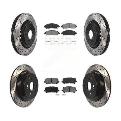 Kit de plaquettes de frein semi-métalliques pour rotors de frein avant et arrière, pour Acura MD 2014 – 2016