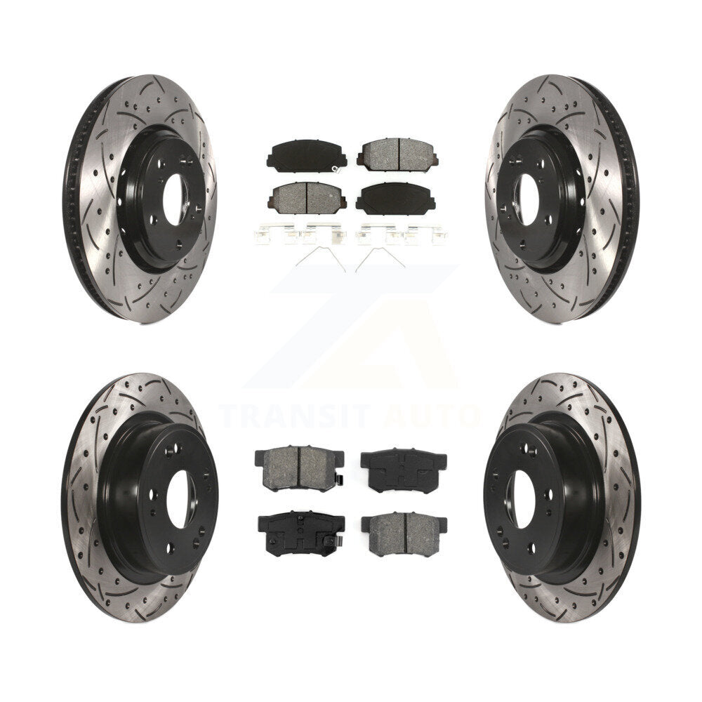 Kit de plaquettes de frein semi-métalliques pour rotors de frein avant et arrière, pour Acura IL 2017 – 2022