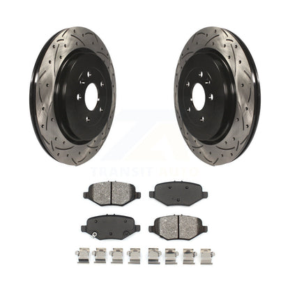 Kit de plaquettes de frein semi-métalliques pour rotors de frein à fente arrière, pour Ford Explorer Flex Tauru