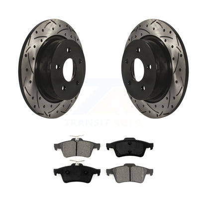 Kit de plaquettes de frein semi-métalliques pour rotors de frein à fente arrière, pour Ford Escape Transit c-ma