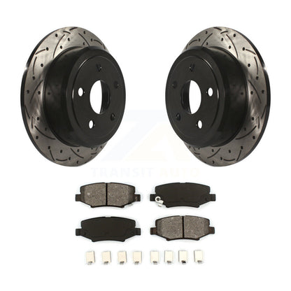 Kit de plaquettes semi-métalliques pour Rotor de frein à disque, fente de perçage pour manteau arrière, pour Jeep Wrangler J