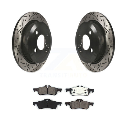 Kit de plaquettes semi-métalliques de rotors de frein à disque à fente percée à revêtement arrière pour Mini Coope