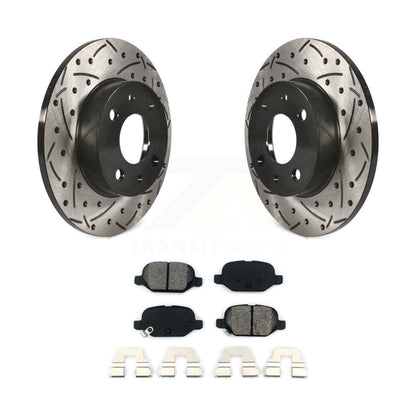 Kit de plaquettes de frein à disque fendues percées à revêtement arrière, Kit de plaquettes semi-métalliques pour Fiat 50