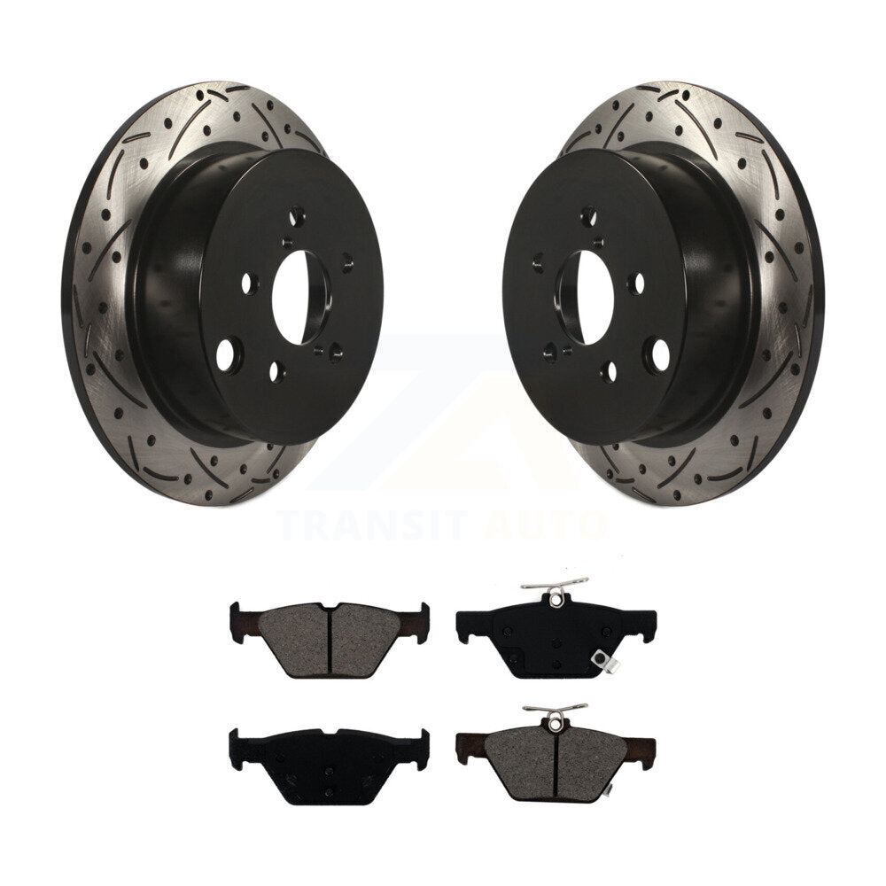 Kit de plaquettes semi-métalliques pour Rotor de frein à disque, fente de perçage pour manteau arrière, pour Subaru Crosstre