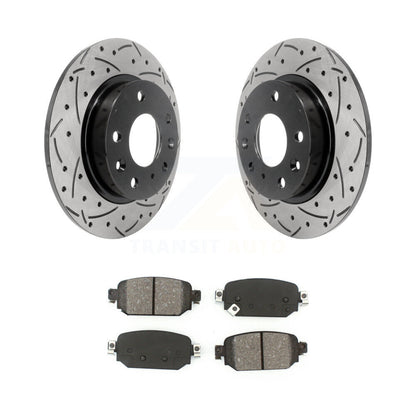 Kit de plaquettes de frein à disque semi-métalliques avec fentes percées arrière pour Mazda 3 CX-3 Spor