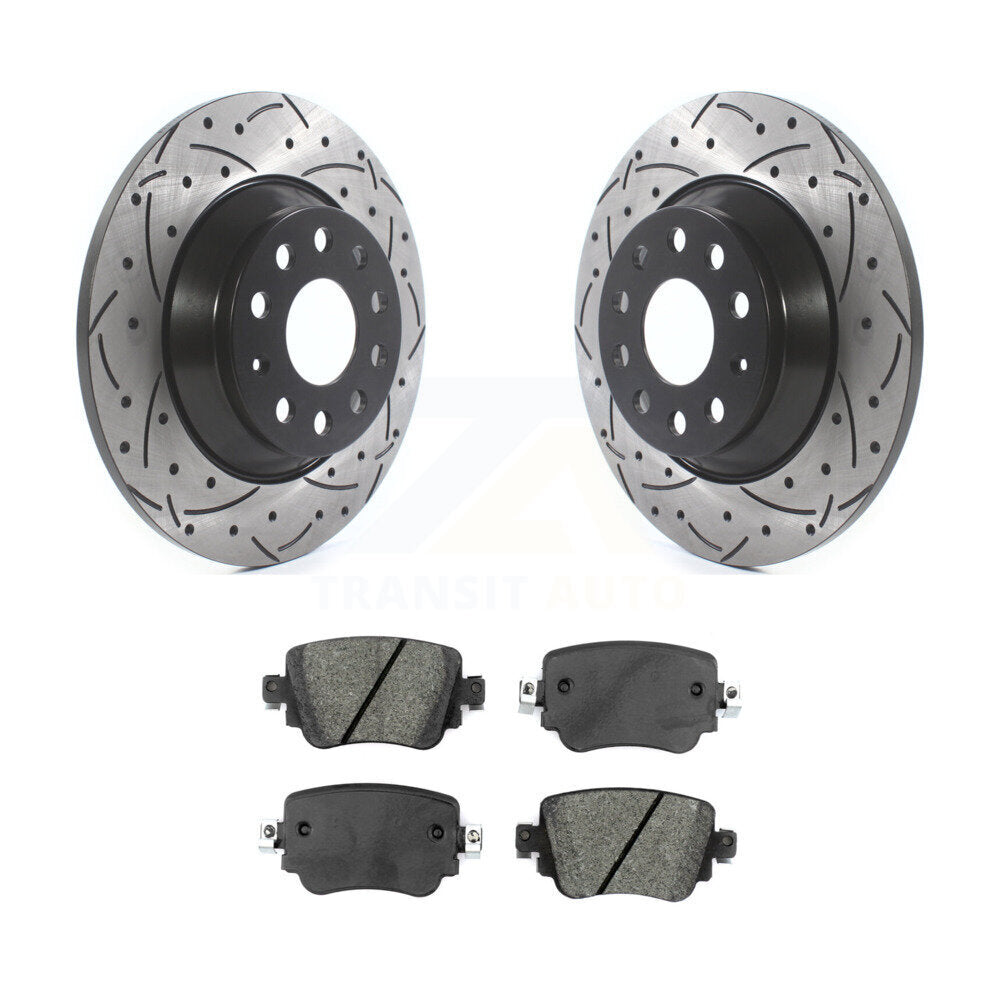 Kit de plaquettes de frein semi-métalliques pour rotors de frein arrière, pour Audi Q3 Quattr 2016 – 2018