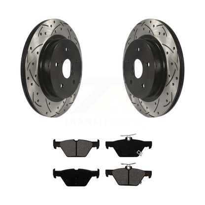 Rotors de frein à fente arrière, Kit de plaquettes semi-métalliques pour Subaru Outback WRX Legac