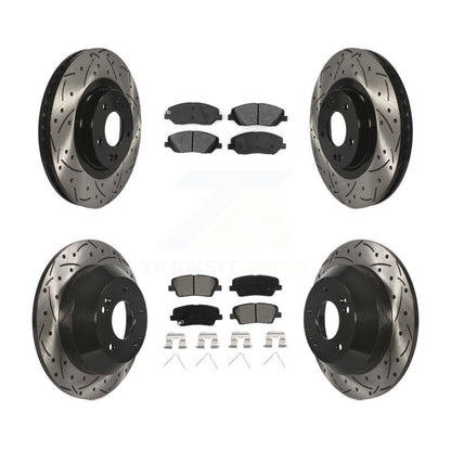 Kit de plaquettes de frein semi-métalliques pour rotors de frein avant et arrière, pour Hyundai Santa Fe X