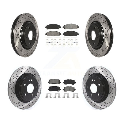 Kit de plaquettes semi-métalliques pour Rotors de frein à disque, fente de perçage avant et arrière, pour Acura MD
