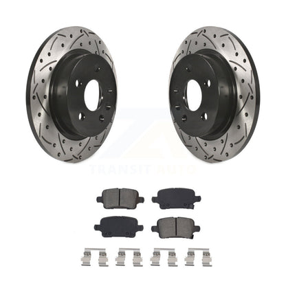 Kit de plaquettes semi-métalliques pour Rotors de frein à disque, fente de perçage pour manteau arrière, pour Chevrolet Cruz