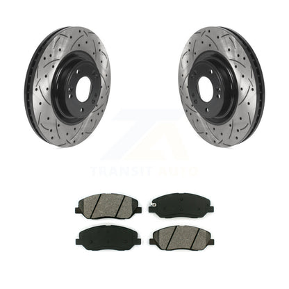 Kit de plaquettes semi-métalliques pour Rotor de frein, fente de perçage avant, pour Hyundai Genesis 2012 3.8