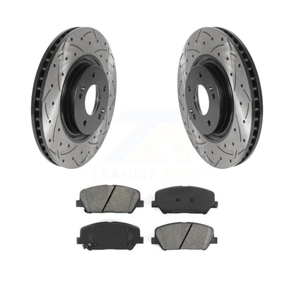 Kit de plaquettes semi-métalliques pour Rotor de frein, fente de perçage avant, pour Kia Optima 2011 2.0 – 2015
