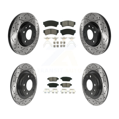 Kit de plaquettes de frein semi-métalliques pour rotors de frein avant et arrière, pour Ford Fusion Mazda