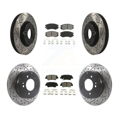 Kit de plaquettes de frein semi-métalliques pour rotors de frein avant et arrière, pour Hyundai Sonata 3.3