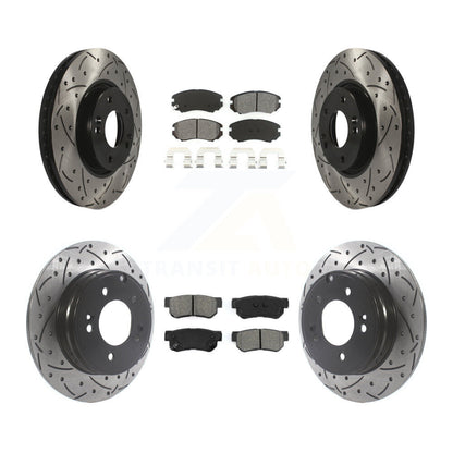 Kit de plaquettes de frein semi-métalliques pour rotors de frein avant et arrière, pour Hyundai Sonata 3.3
