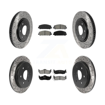 Kit de plaquettes de frein semi-métalliques pour rotors de frein avant et arrière, pour Nissan TITAN Armad