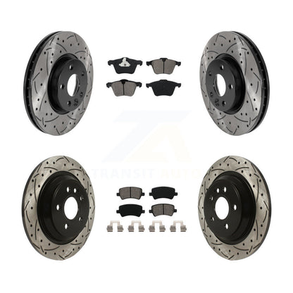 Kit de plaquettes semi-métalliques pour rotors de frein à disque, fente de perçage avant et arrière, pour Volvo V7