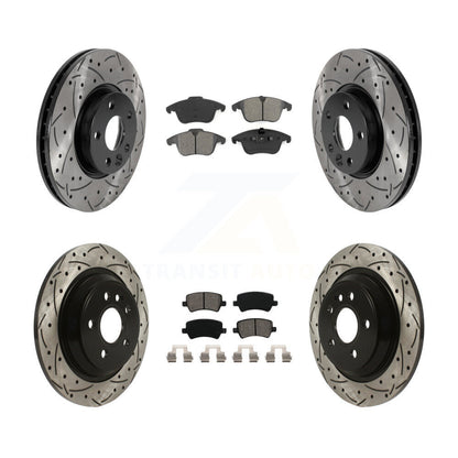 Kit de plaquettes semi-métalliques pour rotors de frein à disque, fente de perçage avant et arrière, pour Volvo S6