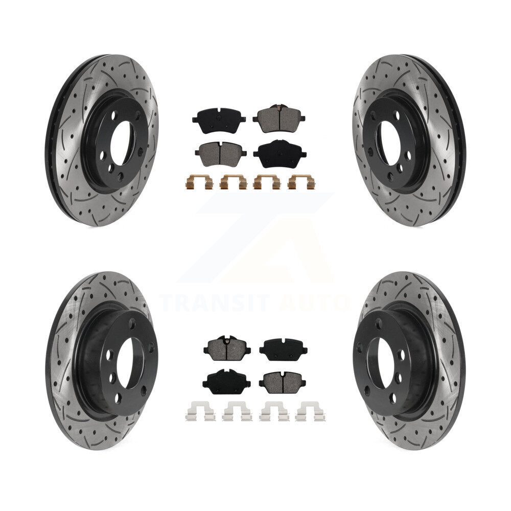 Kit de plaquettes de frein semi-métalliques pour Rotors de frein avant et arrière, pour Mini Cooper Pacema