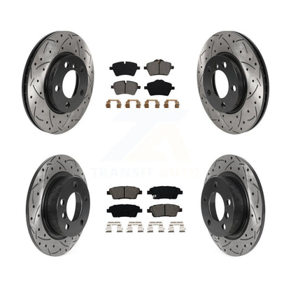 Kit de plaquettes de frein semi-métalliques pour Rotors de frein avant et arrière, pour Mini Cooper Pacema