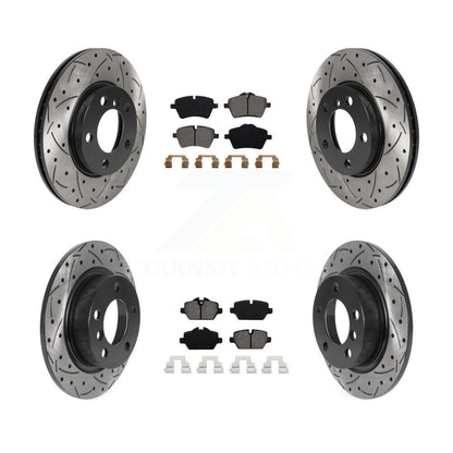 Kit de plaquettes de frein semi-métalliques pour Rotors de frein avant et arrière, pour Mini Cooper Pacema