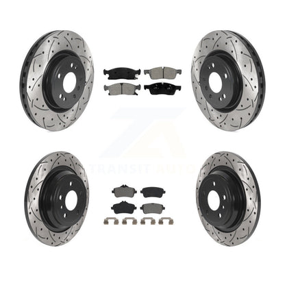 Kit de plaquettes de frein semi-métalliques pour rotors de frein avant et arrière, pour Mercedes-Benz ML35