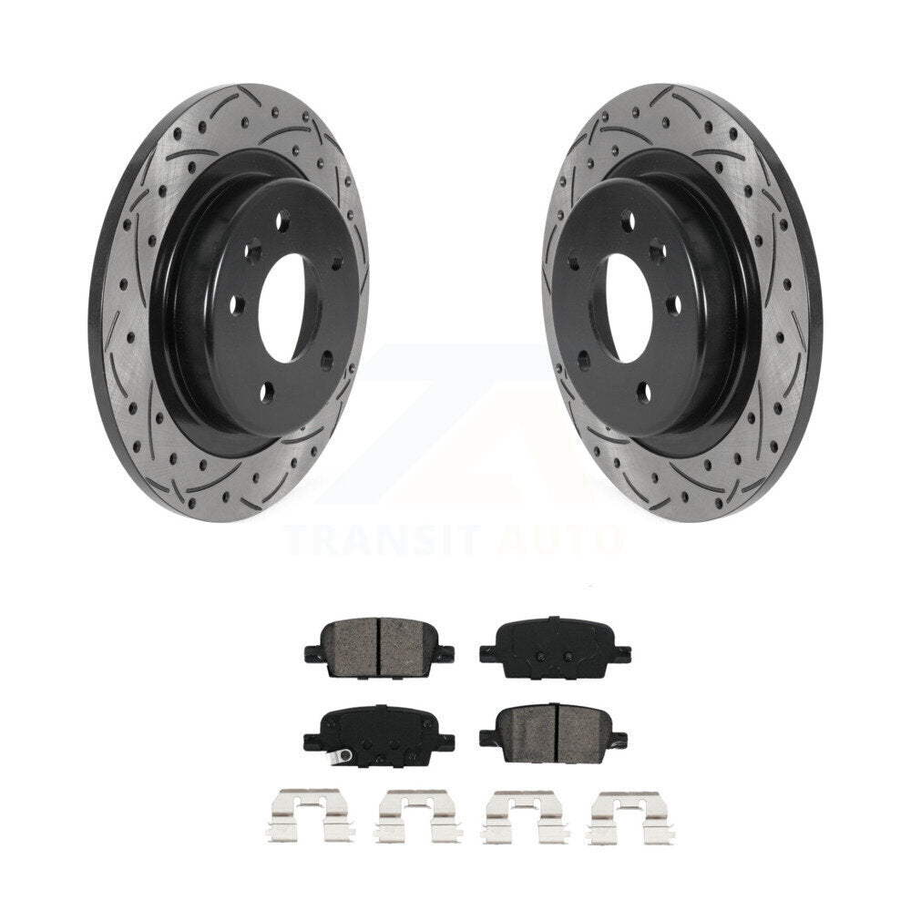 Kit de plaquettes semi-métalliques pour Rotor de frein à disque, fente de perçage pour manteau arrière, pour Chevrolet Malib