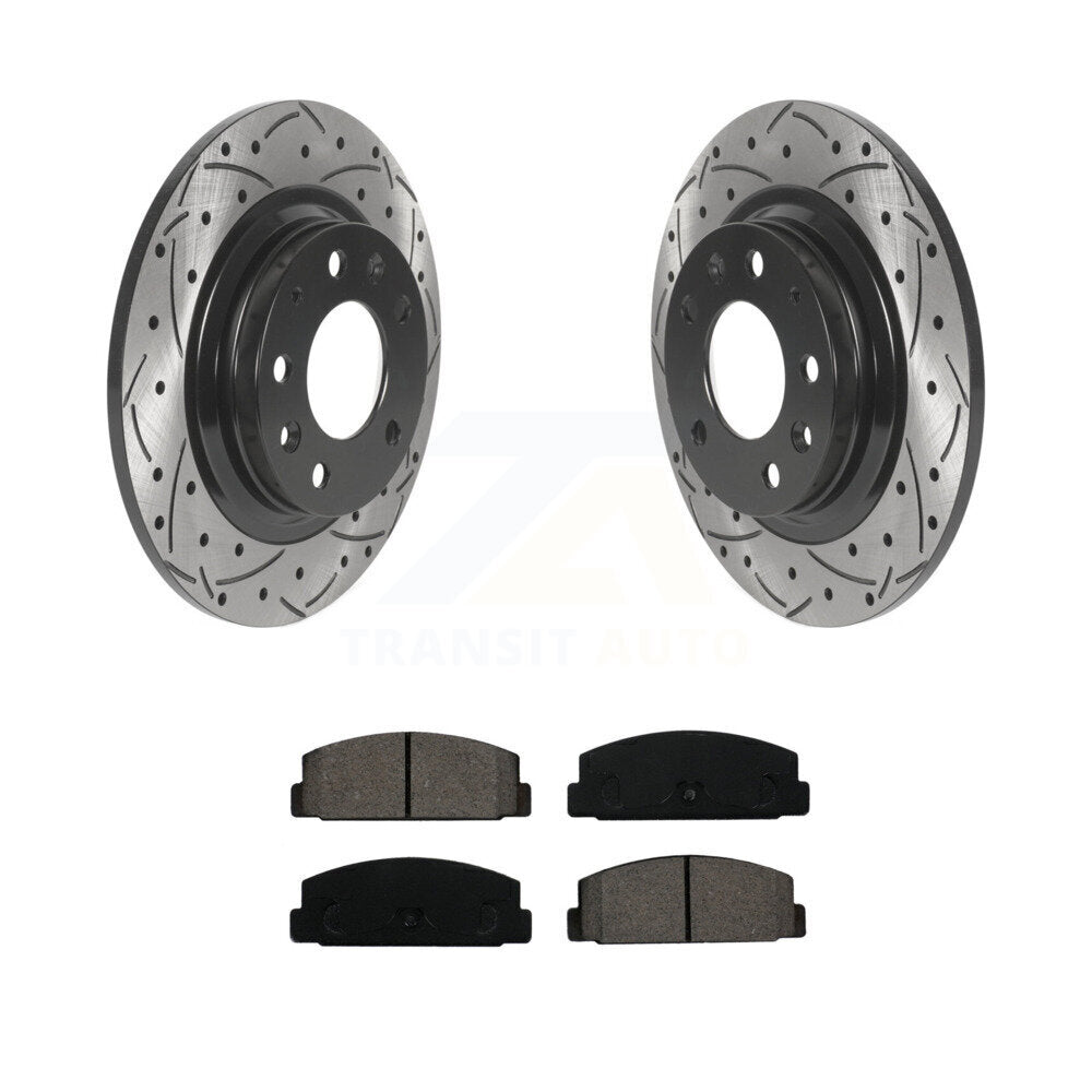 Kit de plaquettes semi-métalliques pour rotors de frein à disque, fente de perçage arrière, pour Mazda 6 Proteg