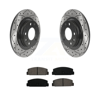 Kit de plaquettes semi-métalliques pour rotors de frein à disque, fente de perçage arrière, pour Mazda 6 Proteg