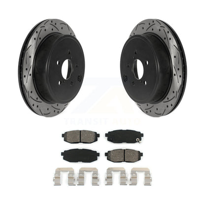 Rotors de frein à fente arrière, Kit de plaquettes semi-métalliques pour Subaru Outback Legacy BR