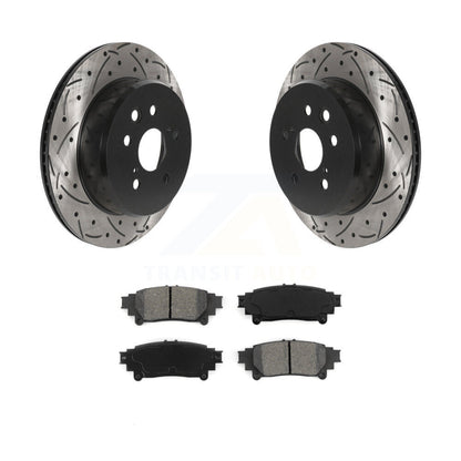 Kit de plaquettes de frein semi-métalliques pour rotors de frein à fente arrière percés pour Lexus IS300 IS350 GS35