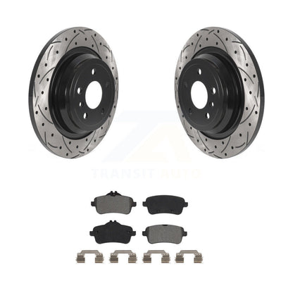 Kit de plaquettes semi-métalliques de Rotor de frein de fente de forage arrière pour Mercedes-Benz ML350 GLE35