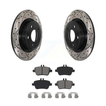 Kit de plaquettes de frein semi-métalliques pour rotors de frein à fente arrière, pour Mercedes-Benz GLA250 B25