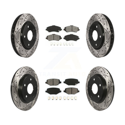 Kit de plaquettes de frein semi-métalliques pour rotors de frein avant et arrière, pour Dodge Grand Carava