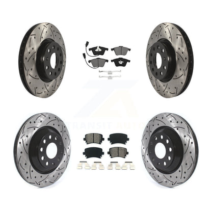 Kit de plaquettes de frein semi-métalliques pour rotors de frein avant et arrière, pour Volkswagen CC R3