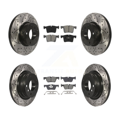 Kit de plaquettes semi-métalliques de Rotor de frein à disque à fente avant et arrière pour BMW 320i 328